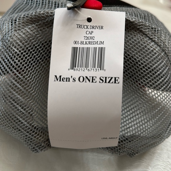 Spyder TRUCK DRIVER CAP - Blk/Red/Lim - Picture 7 of 16